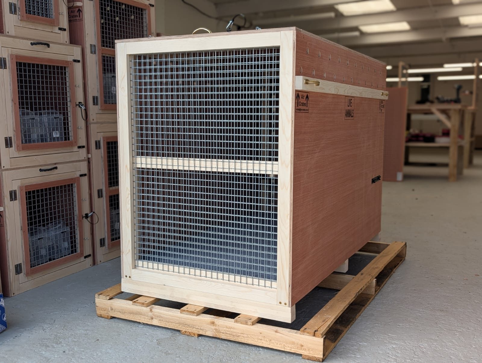 The Air Crates workshop in Ferndown, Dorset